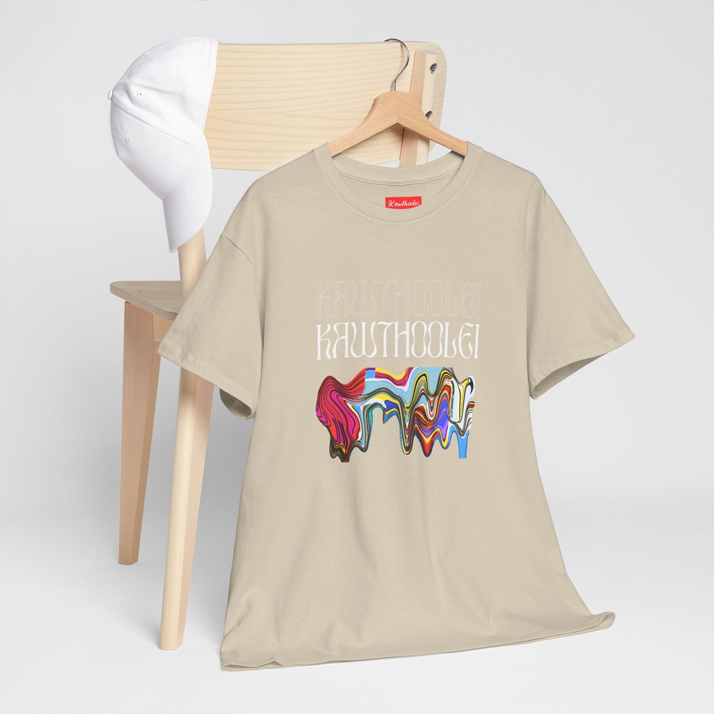 Unisex Colorful Paint Splash Heavy Cotton Tee