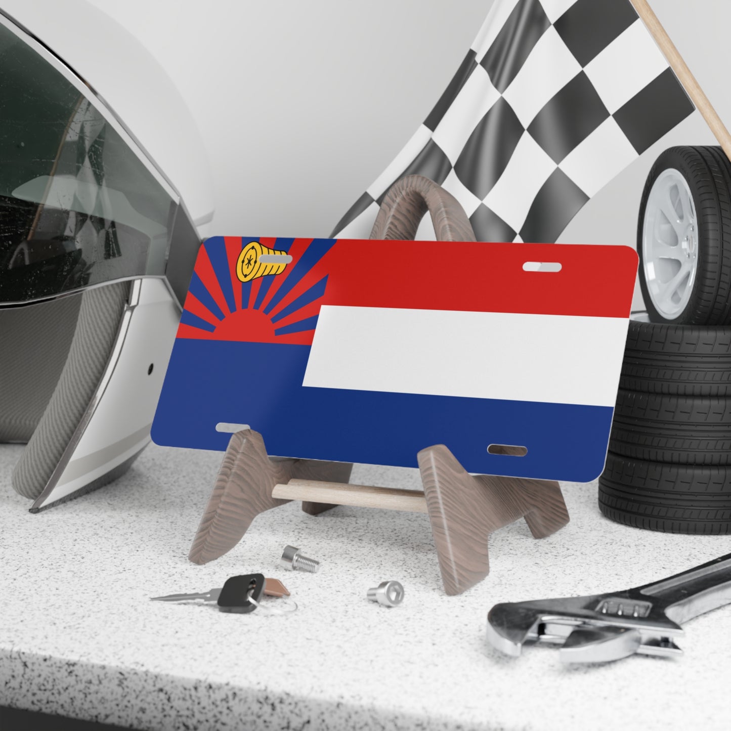 Karen Flag Vanity Plate